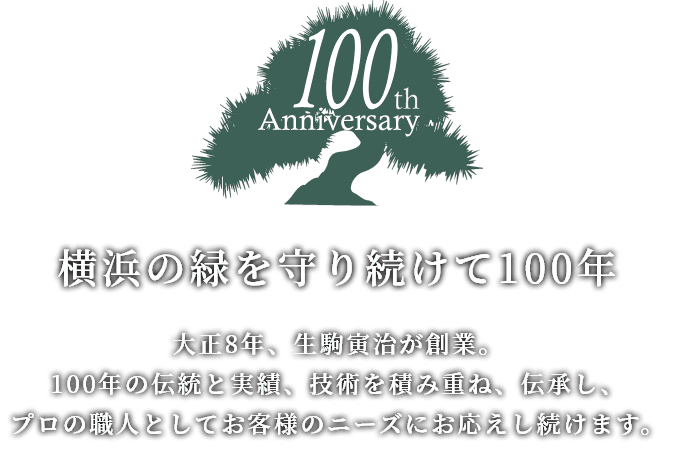 横浜の緑を守り続けて100年